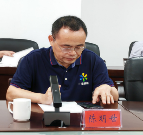 省廣墾糧油有限公司總經(jīng)理陳明世。